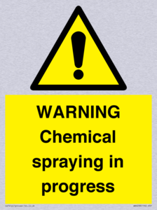 WARNING Chemical spraying in progress